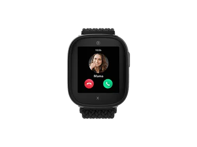 XPLORA Xplora X6 Gen 2 Kindersmartwatch Textilarmband, L 90 - 146 mm / B 22mm x H 3.3 mm, Schwarz