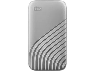 WD, My Passport™ Festplatte, 2 TB SSD, 2,5 Zoll, extern, Silber