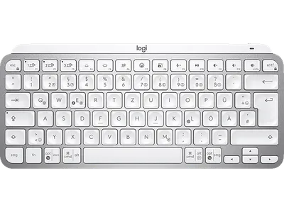LOGITECH MX Keys Mini, Kompakt, Kabellos, Tastatur, Sonstiges, kabellos, Pale Grey