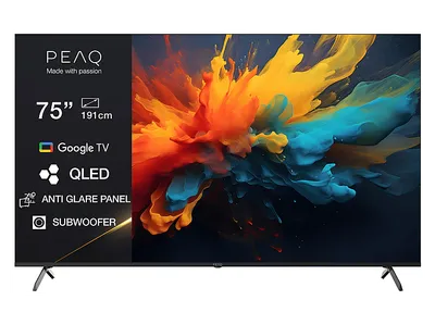 PEAQ PTV 75GQU-5025C AG TV (Flat, 75 Zoll / 189,0 cm, QLED 4K, SMART TV)
