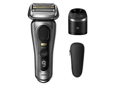 BRAUN 9565cc Herrenrasierer Series 9 Grau (SyncroSonic-Technologie, Reinigungsstation: Ja)