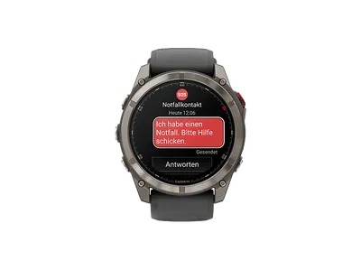 GARMIN fenix 8 Pro, 51 mm AMOLED Smartwatch Silikon, mm, Graphit/Schwarz