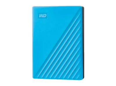 WD My Passport Festplatte, 4 TB HDD, 2,5 Zoll, extern, Blau