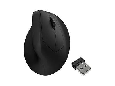 KEYCHRON Keychron M5 8K - Kabellose, Vertikale Ergo Maus, Schwarz