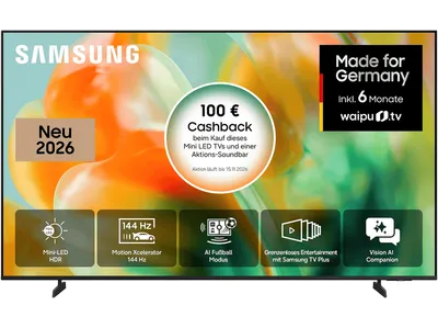 SAMSUNG GU55M80H Mini LED M80H 4K Samsung Vision AI Smart TV (55 Zoll / 138 cm, UHD 4K, SMART TV)