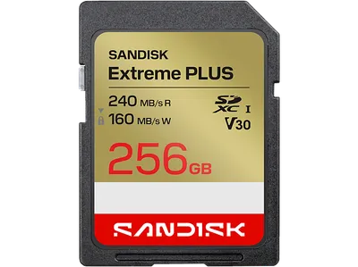 SANDISK EXTREME® PLUS SD UHS-I-KARTE, Speicherkarte, 256 GB, 240 MB/s