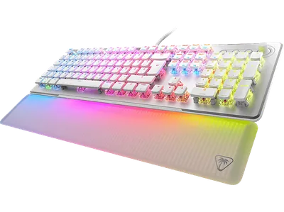 TURTLE BEACH Vulcan II Max, Linear, Gaming Tastatur, Mechanisch, Kabelgebunden, Weiß