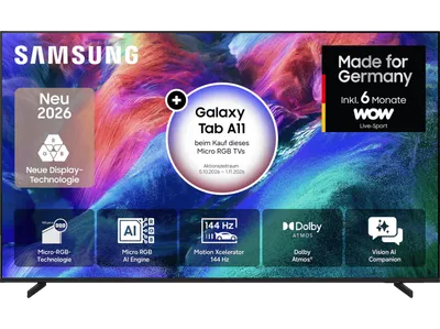 SAMSUNG GMR75R85H Vision AI R85H Micro RGB TV (Flat, 75 Zoll / 189 cm, UHD 4K, SMART TV)