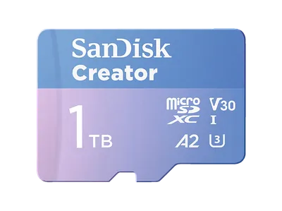 SANDISK Creator Adapter mit microSD™ UHS-I-Karte, Micro-SDXC Speicherkarte, 1 TB, 190 MB/s