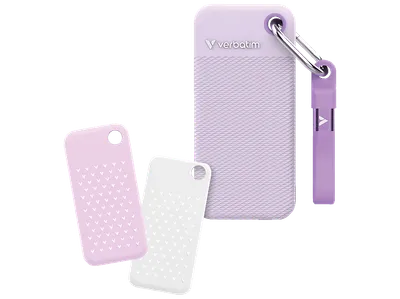VERBATIM Pocket Festplatte, 2 TB SSD, extern, Purple