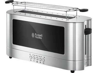 RUSSELL HOBBS 23380-56 Elegance Toaster Edelstahl/Schwarz (1420 Watt, Schlitze: 1)