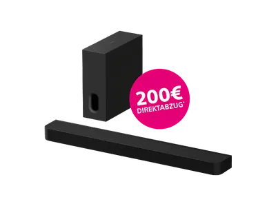 SONY BRAVIA Theatre Bar 7 + Sub HT-A7100B, Soundbar mit Subwoofer, Schwarz