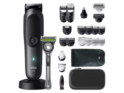 BRAUN AIO9560, Multigroomer, Schwarz/Grau