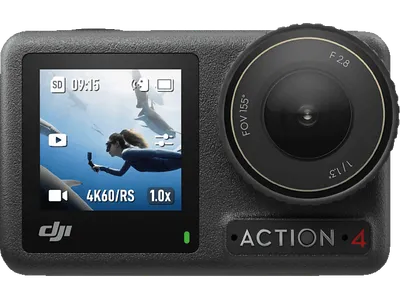 DJI Osmo Action 4 Standard Combo Camera , WLAN, Touchscreen