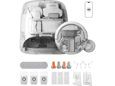 DJI ROMO P2 Clean More Combo - Mit Multifunktions-Basisstation, Saugroboter