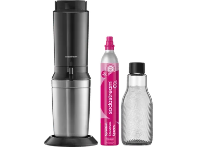 SODASTREAM CRYSTAL 3.0 Titan, 1L Wassersprudler Schwarz/Edelstahl