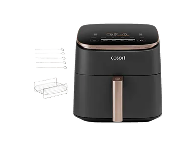 COSORI CAF-DC602-KEUR CERAMIC TurboBlaze Chef Edition 10-in1 Airfryer, 6 Liter mit Keramikbeschichtung Heißluftfritteuse