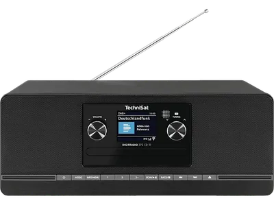 TECHNISAT DIGITRADIO 372 CD IR DAB+/UKW/Internet-Stereoradio, Hybrid, DAB+, Internet Radio, AM, FM, DAB, Bluetooth, Schwarz