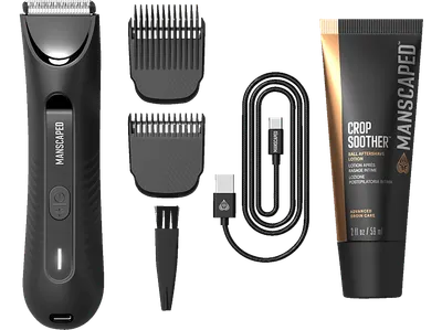 MANSCAPED Lawn Mower 3.0 Plus Essentials Kit, Leisten- und, Bodygroomer, Schwarz
