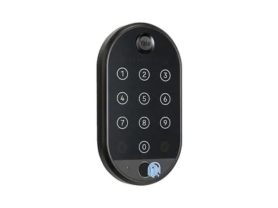 YALE Smart Keypad 2 - Fingerprint, Kabelloses Tastenfeld mit Bluetooth, Zugang per Code & Fingeradbruck, Für Yale Locks, Keypad, Schwarz