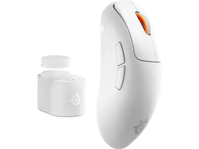 STEELSERIES Rival Pro, 8K UWB Wireless Ultra-Light 42K DPI TrueMove Sensor Gaming-Maus, Weiß