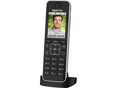 FRITZ! FRITZ!Fon C6, HD Schnurloses Telefon, Schwarz