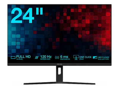 PEAQ PMO S245-VFC 24 Zoll Full-HD Monitor 6 ms Reaktionszeit 120 Hz