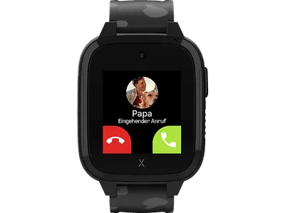 XPLORA XGO3 2. Generation, inkl. Freenet SIM Kinder Smartwatch Silikon, Langer Teil: 112 x 20 mm, kurzer 83 Schwarz