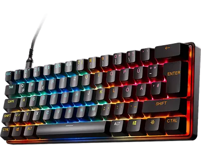 STEELSERIES Apex Pro Mini Gen3, Gaming-Tastatur, Mechanisch, Sonstiges, Kabelgebunden, Schwarz