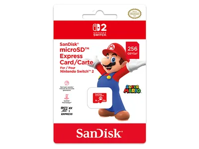 NINTENDO Sandisk Micro SD Express, Speicherkarte, Rot