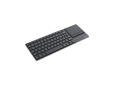 RAPOO E2810M, Tastatur mit Touchpad, kabellos, Dunkelgrau