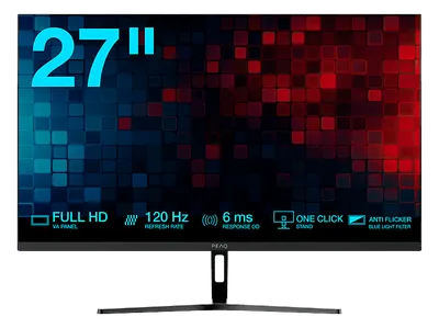 PEAQ PMO S275-VFC 27 Zoll Full-HD Büromonitor 6 ms Reaktionszeit 100 Hz