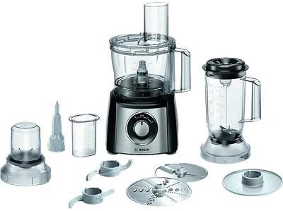 BOSCH MCM3PM386 Kompaktküchenmaschine Schwarz (Rührschüsselkapazität: 2,3 l, 900 Watt)