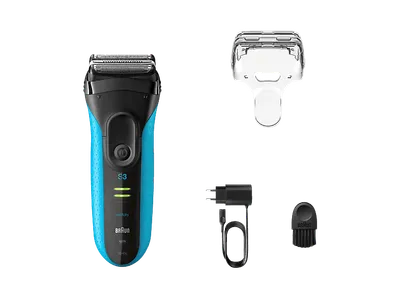 BRAUN 3040 (2025) Rasierer Series 3 Schwarz/Blau (MicroComb-Technologie)