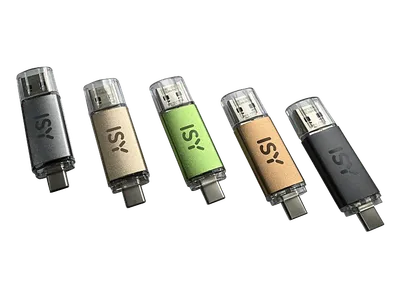 ISY IMU-2900 ALU, 128 GB, 100 MB/s, 5 verschiedene Farben