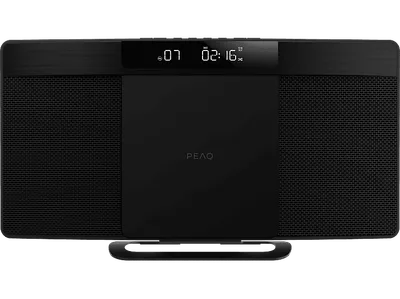 PEAQ PMS 220 SLIM Micro Hifi System mit DAB+/FM Tuner (Schwarz)