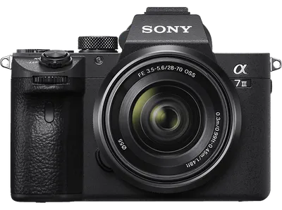 SONY Alpha 7 M3 KIT (ILCE-7M3K) + Tasche Speicherkarte Systemkamera mit Objektiv 28-70 mm, 7,6 cm Display Touchscreen, WLAN