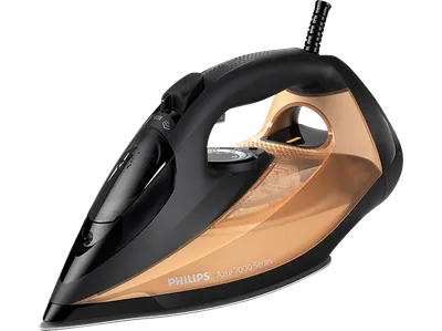 PHILIPS DST7040/80 Azur 7000 Series Dampfstoß: 250 g/Min., 300ml, Dampfbügeleisen (2800 Watt, SteamGlide Elite-Bügelsohle von Philips für Gleitfähigkeit und Kratzfestigkeit)