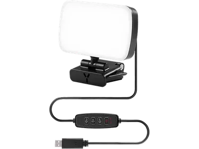 ISY IVL-1000 USB-Videostreaming-Licht, Schwarz
