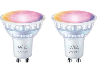 WIZ GU10 Tunable White & Color 60W Glas Zweierpack Smarte LED Kalt-Warmweiß und Farbe