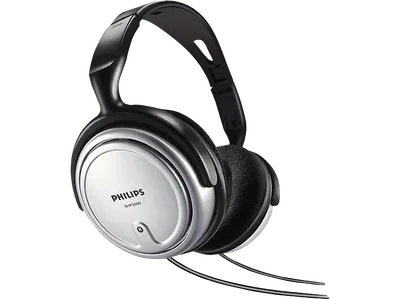 PHILIPS SHP 2500/10, Over-ear Kopfhörer Schwarz/Silber