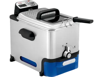 TEFAL FR 8040 Oleoclean Pro Fritteuse 2300 Watt Silber/Schwarz/Blau