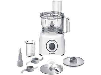BOSCH MCM3100W Kompaktküchenmaschine Weiß (Rührschüsselkapazität: 2,3 l, 800 Watt)