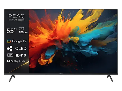 PEAQ PTV 55GQU-5025C TV (Flat, 55 Zoll / 139,0 cm, QLED 4K, SMART TV)