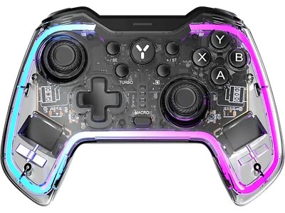 ISY IGP-2000-TP kabelloser Gaming Controller Transparent für Plattformübergreifend
