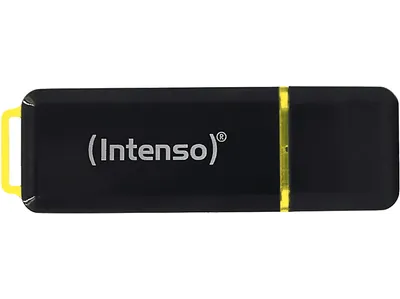 INTENSO 3.1 HIGH SPEED USB-Stick, 128 GB, 250 MB/s, Schwarz/Gelb