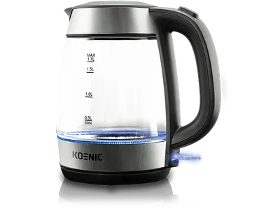 KOENIC KWK 2220 Wasserkocher, Edelstahl/Schwarz