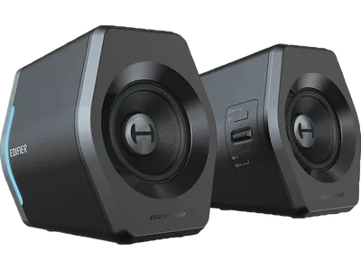 EDIFIER G2000 Desktop-Lautsprecher (Aktives Lautsprechersystem mit 12 RGB-Lichteffekten und drei voreinstellbaren Soundmodi: Gaming, Music, Movie, Schwarz