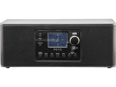 PEAQ PDR 270 BT-B Internetradio, Digital + FM, DAB+, Internet Radio, Bluetooth, Schwarz