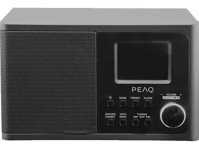 PEAQ PDR 170 BT-B-1 DAB+ Radio, DAB+, FM, Schwarz